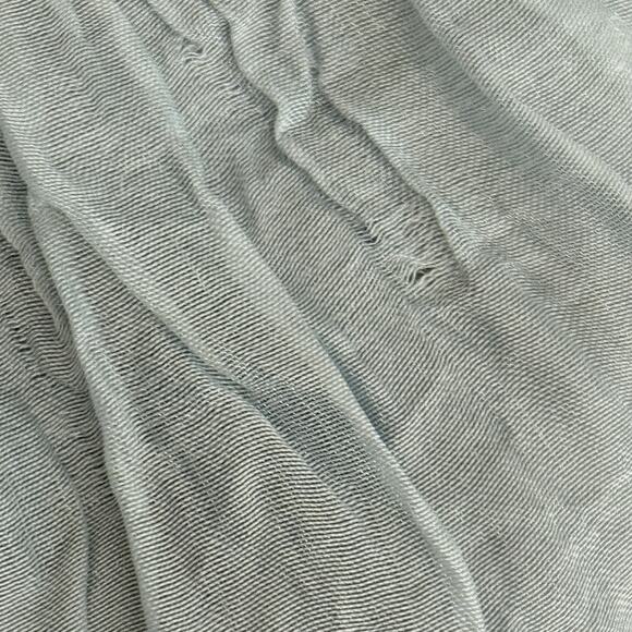 Lapis Anthropologie Dress One Size Maxi Blue Smocked Organza Boho Strapless - Picture 5 of 16